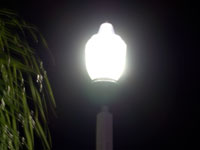 Acorn Induction Fixture at Night